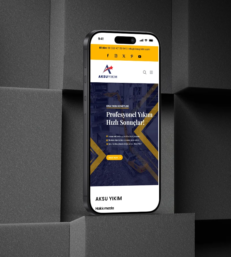 Aksu Yıkım Web Site Tasarımı Aksu Yıkım Web Site Tasarımı