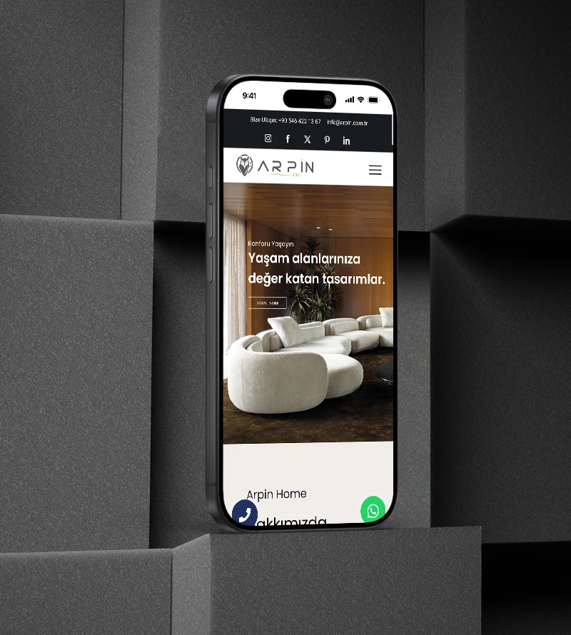 Arpin Home Web Site Tasarımı