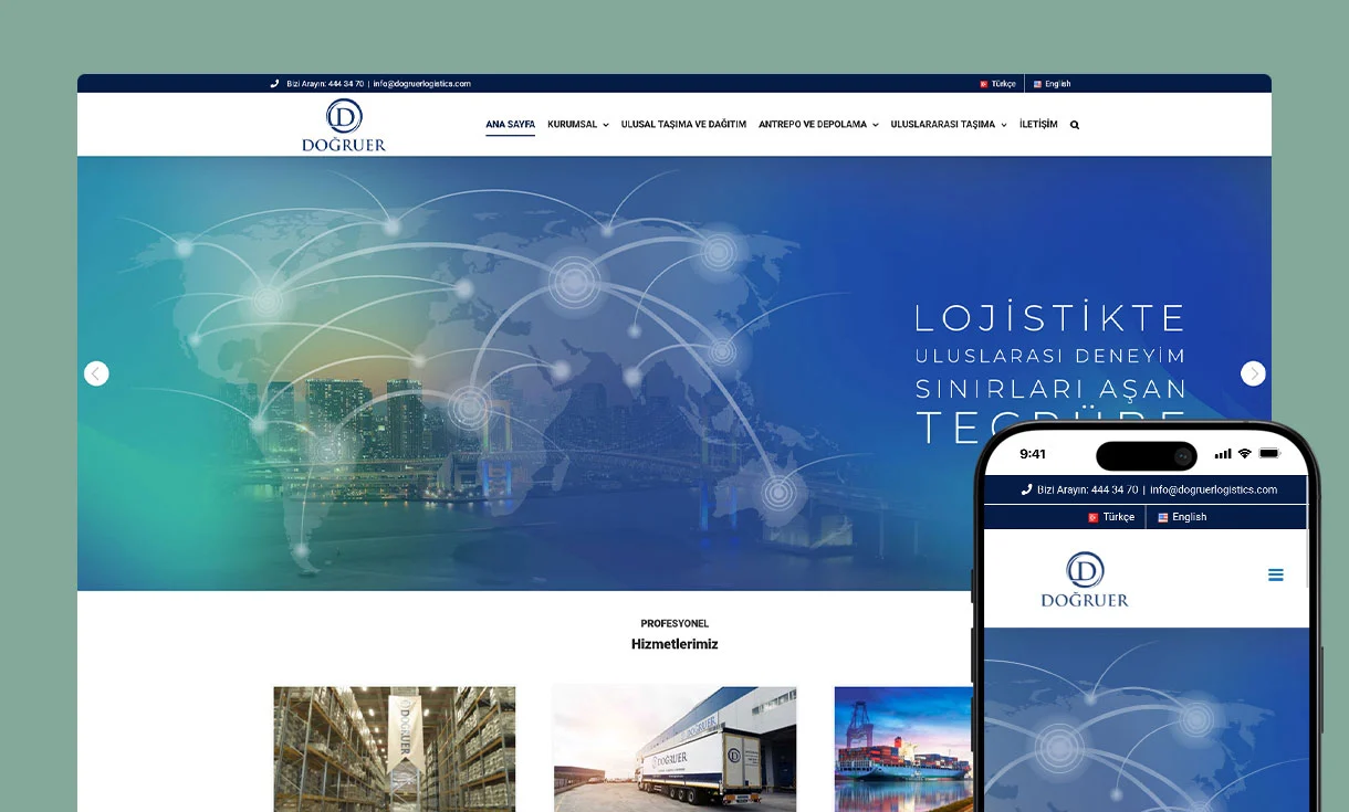 Doğruer Logistics Web Site Tasarımı