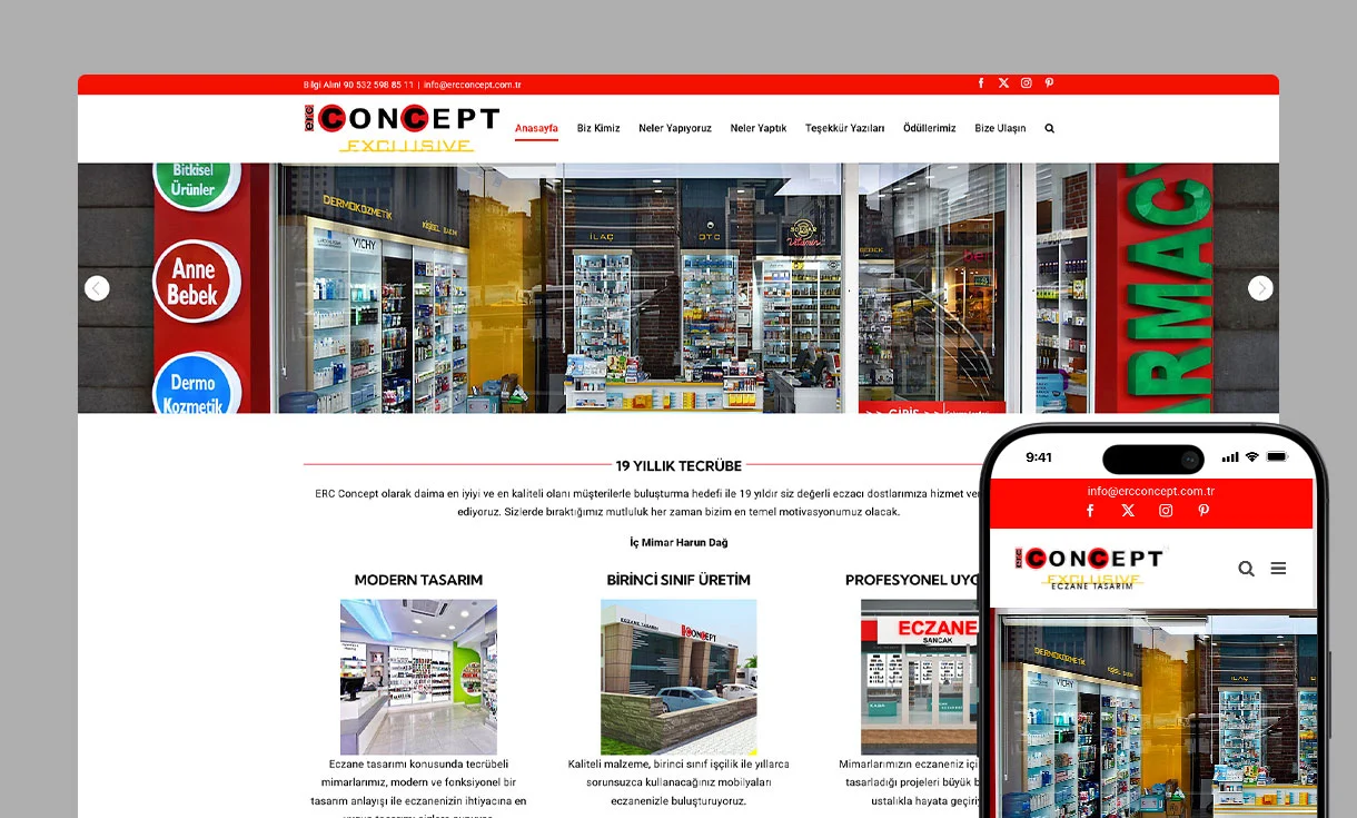 ERC Concept Web Site Tasarımı