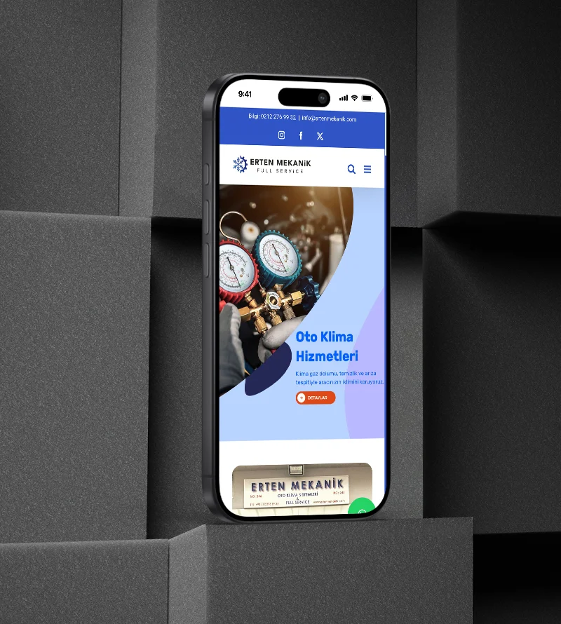 Erten Mekanik Web Site Tasarımı Erten Mekanik Web Site Tasarımı