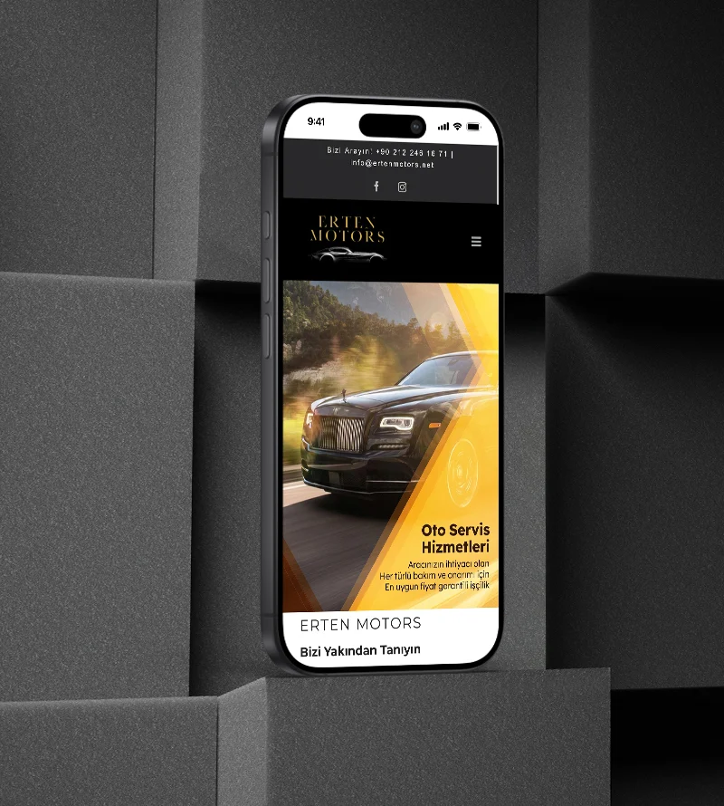 Erten Motors Web Site Tasarımı Erten Motors Web Site Tasarımı