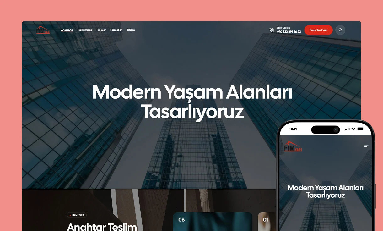 Fim Yapı İnşaat Web Site Tasarımı