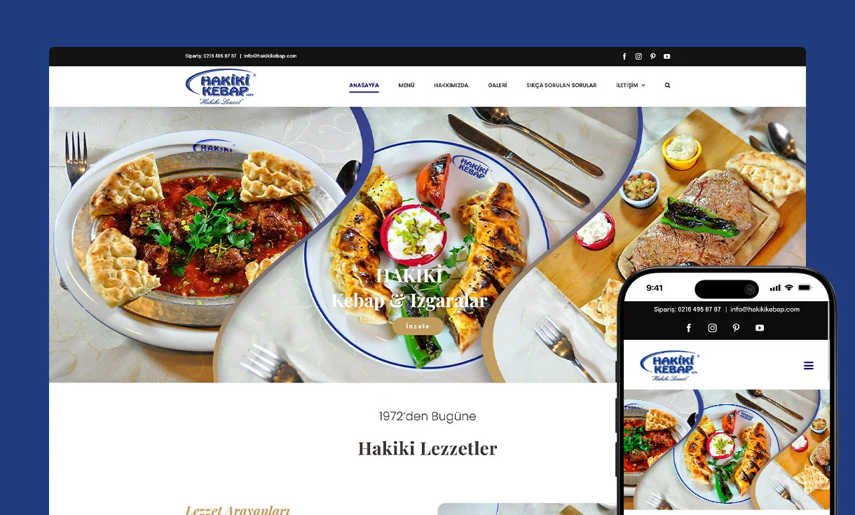 Hakiki Kebap Web Site Tasarımı