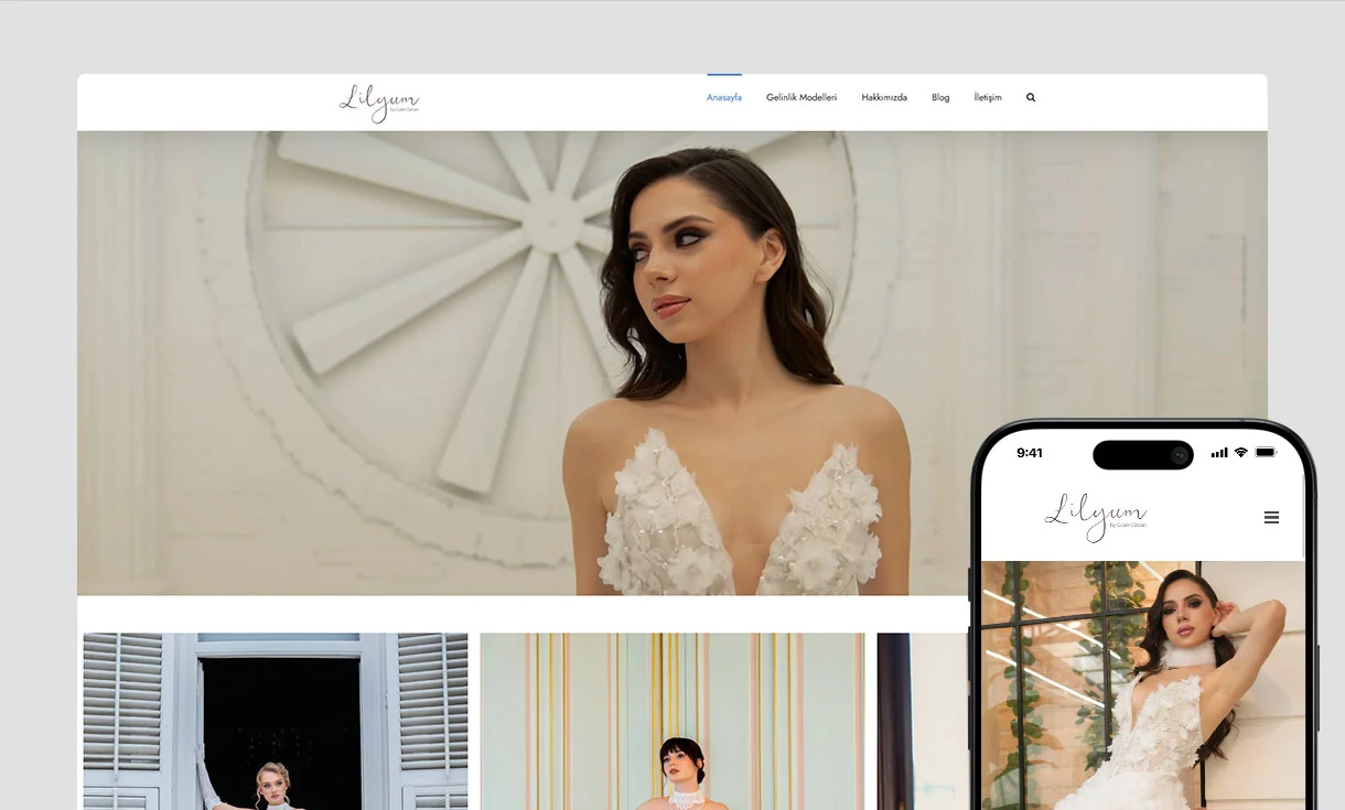 Lilyum Gelinlik Web Tasarım