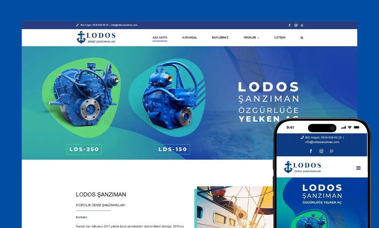 Lodos Şanzıman Web Site Tasarımı