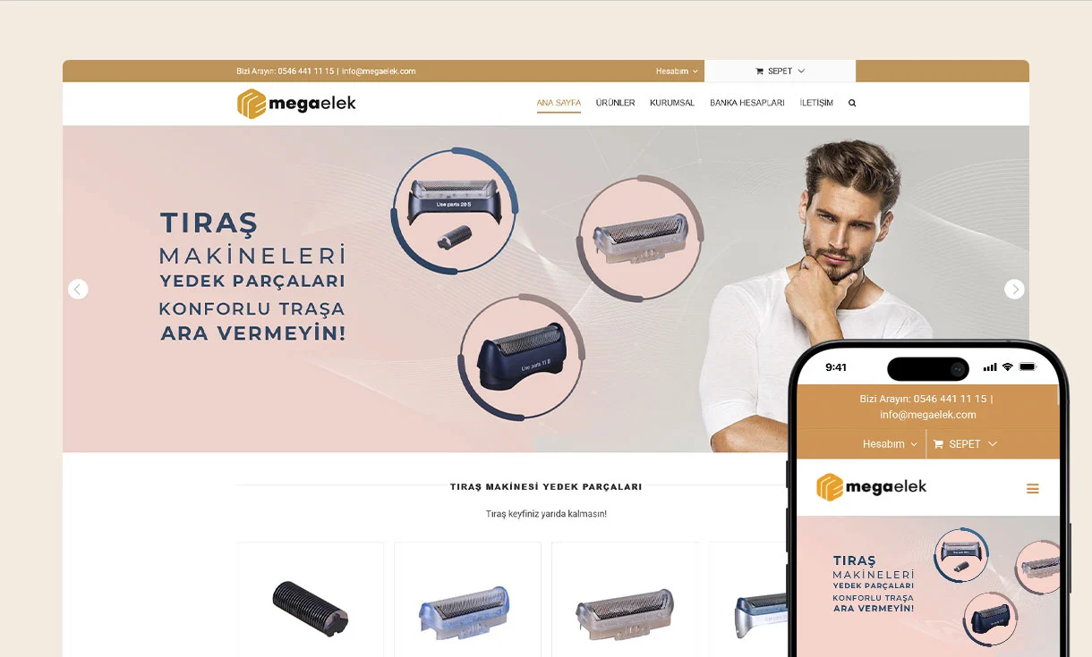 Mega Elek Web Site Tasarımı