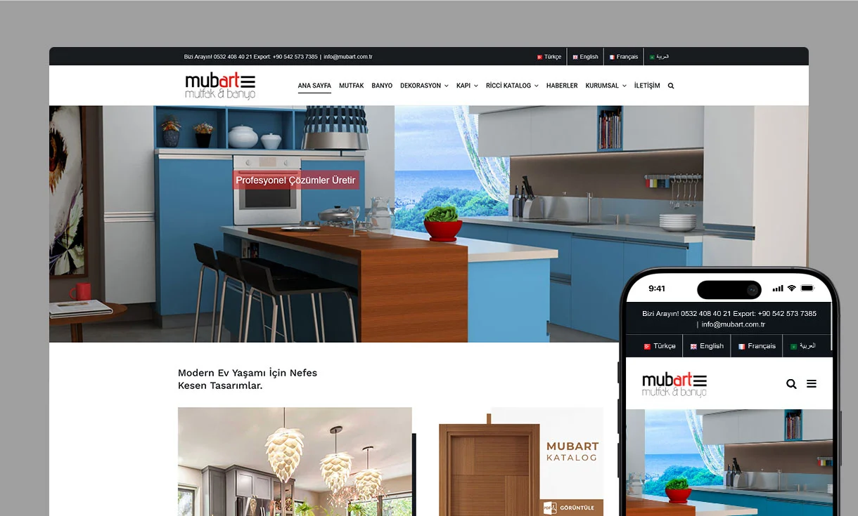 Mubart Mobilya Dekorasyon Web Site Tasarımı