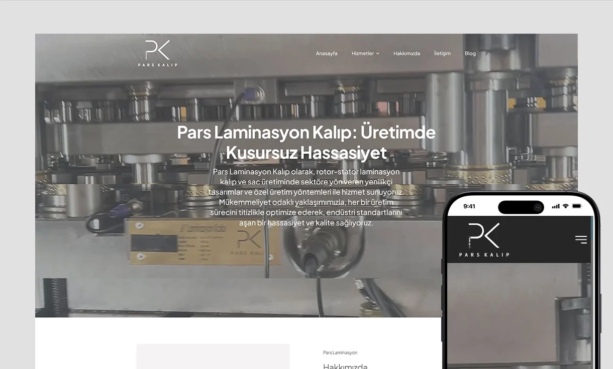Pars Kalıp Web Site Tasarımı