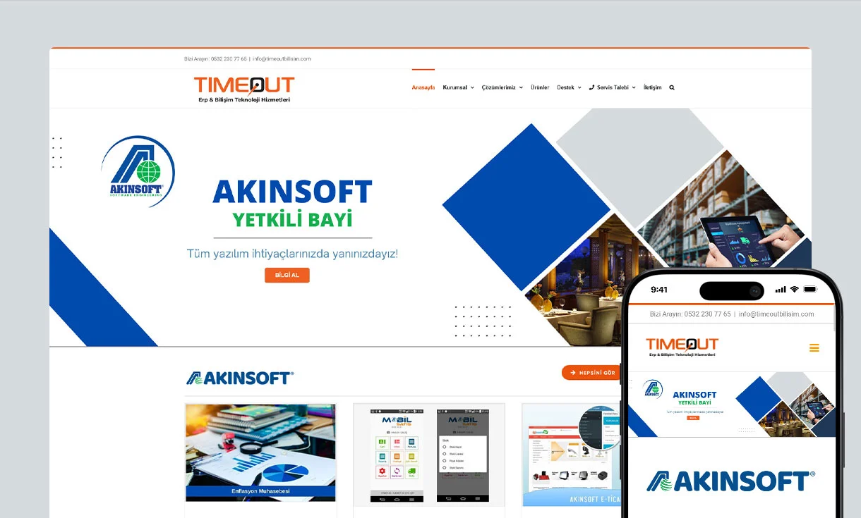 Timeout Bilişim Web Site Tasarımı