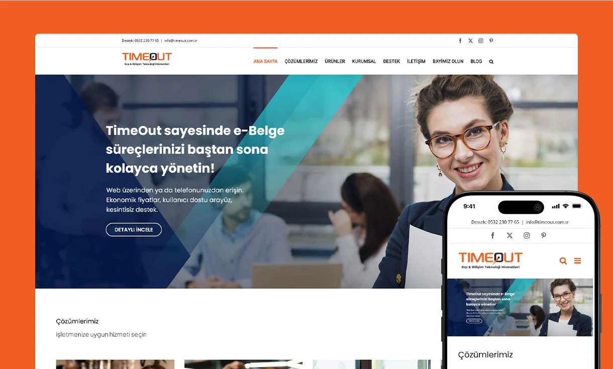 Timeout Erp Web Site Tasarımı