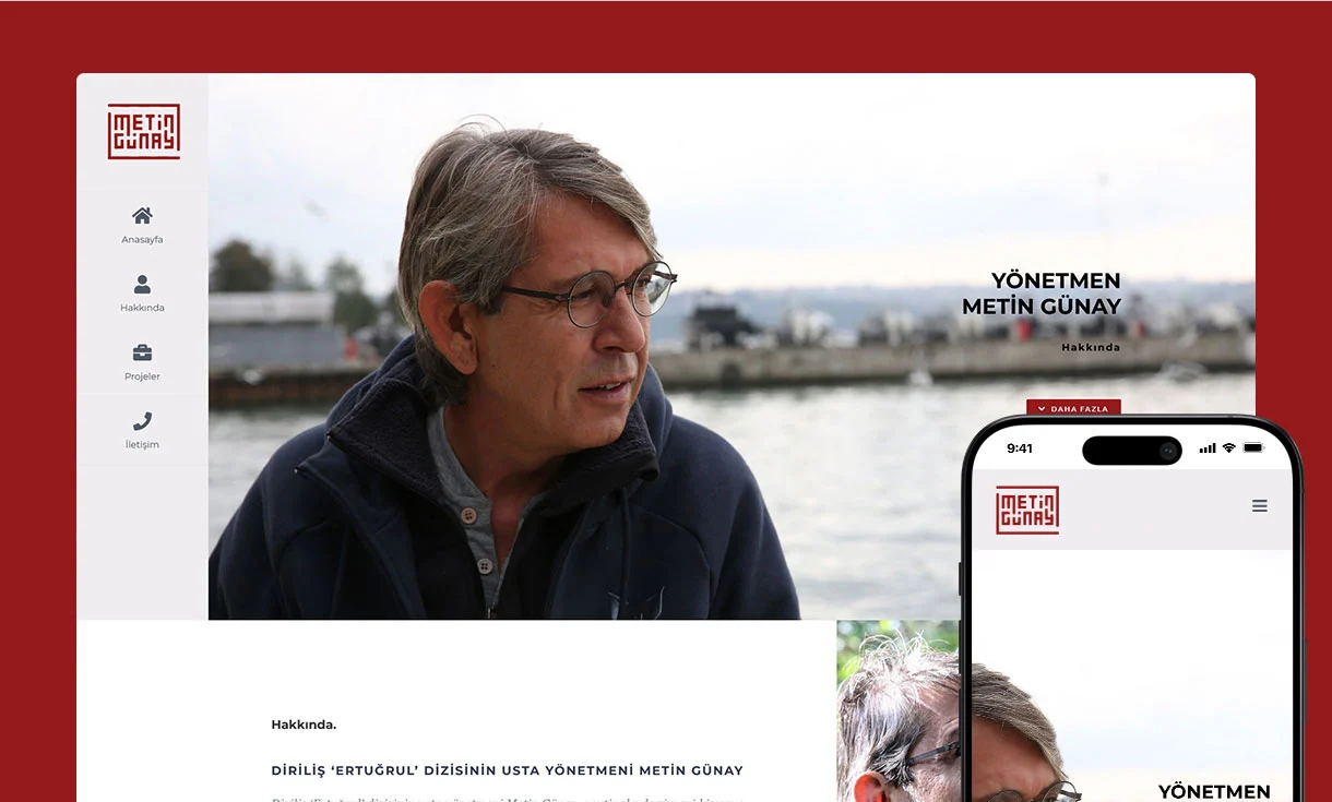 Yönetmen Metin Günay Web Site Tasarımı