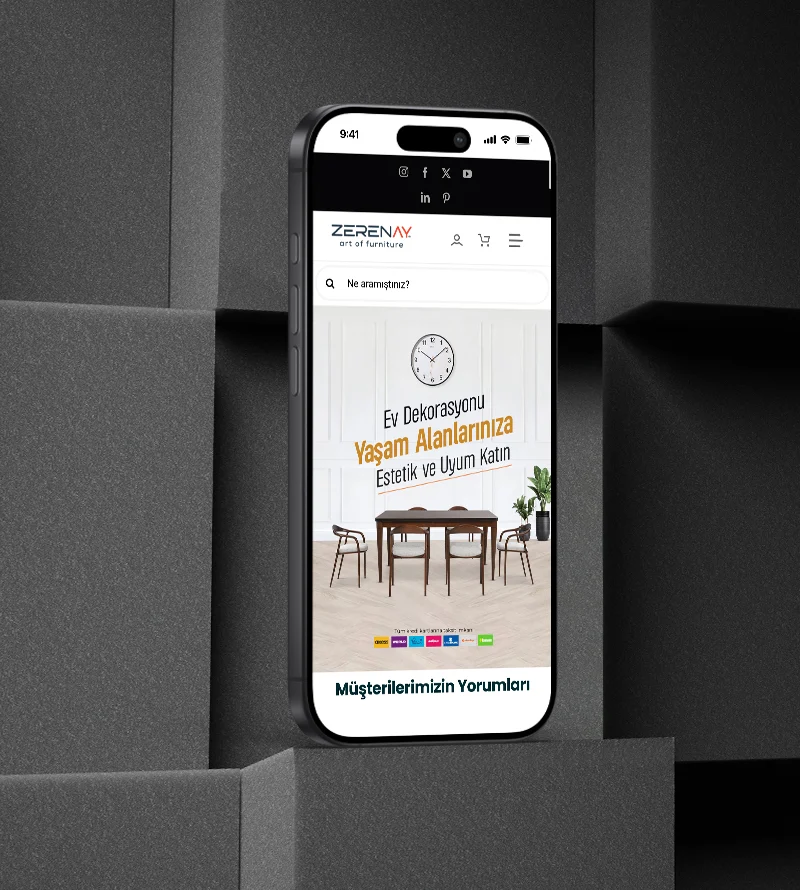 Zerenay Mobilya Web Site Tasarımı